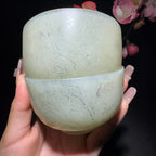 和田玉小碗摆件