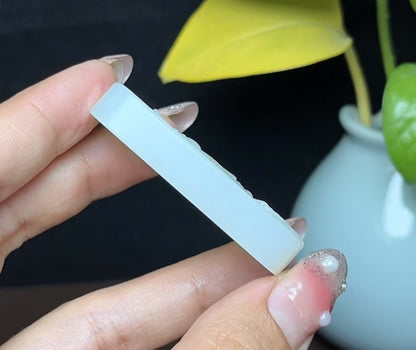和田羊脂玉观音挂件