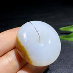 和田玉糖白玉平安扣