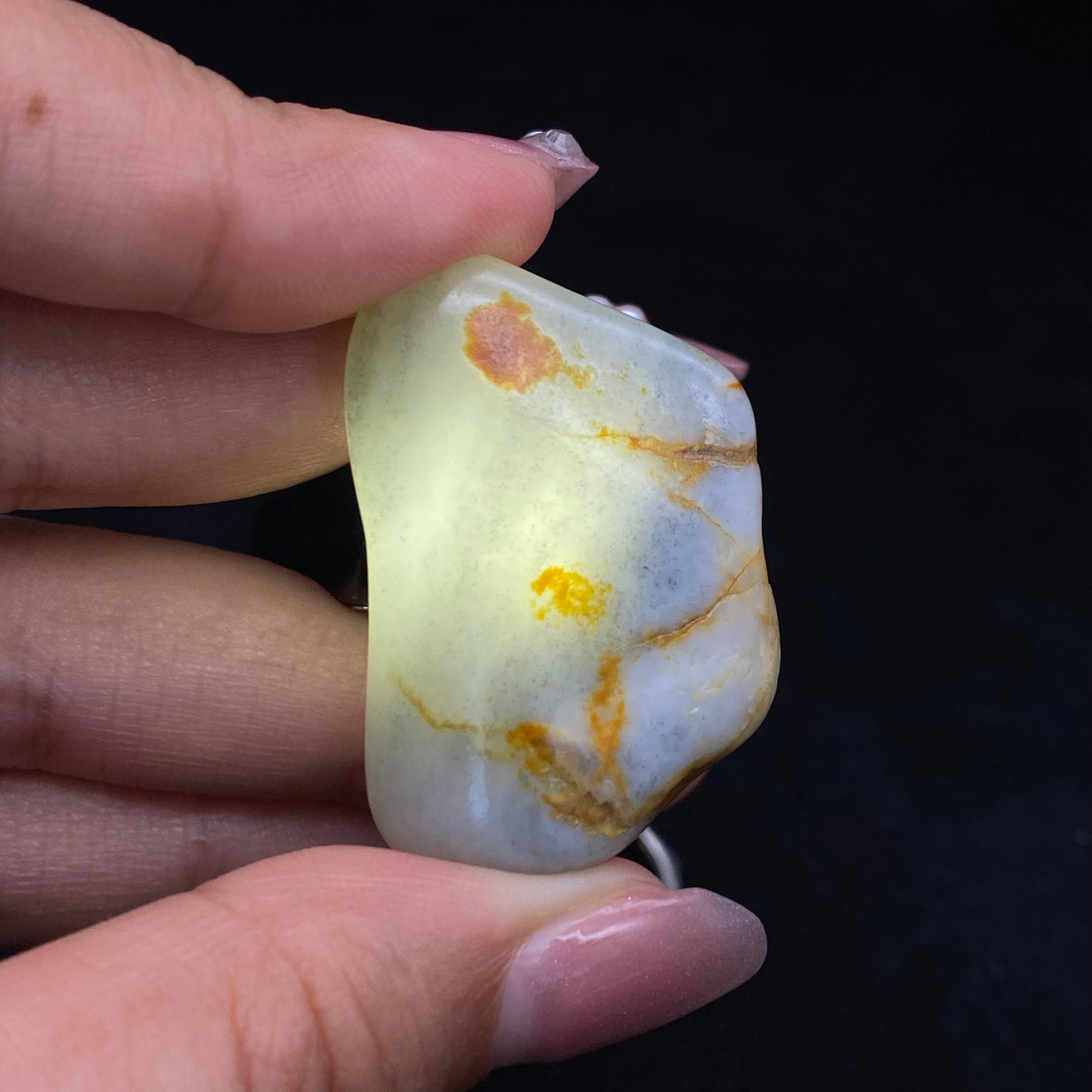 【超值推荐】和田玉-聚黄皮青花籽料挂件
