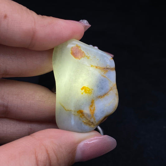 【超值推荐】和田玉-聚黄皮青花籽料挂件