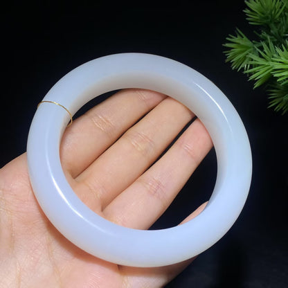 和田玉白玉手镯