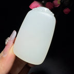 和田玉白玉平安牌