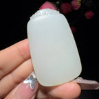 和田玉白玉平安牌