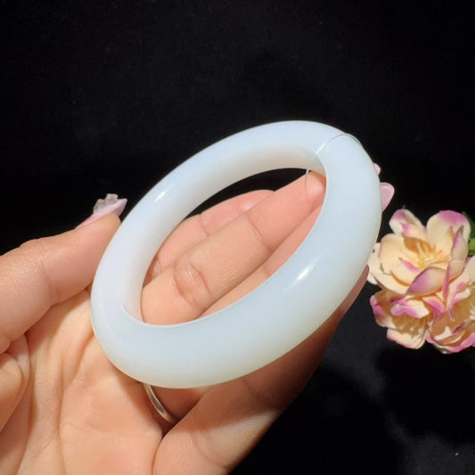 和田玉白玉手镯