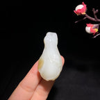 和田山料糖白玉玉兰花挂件