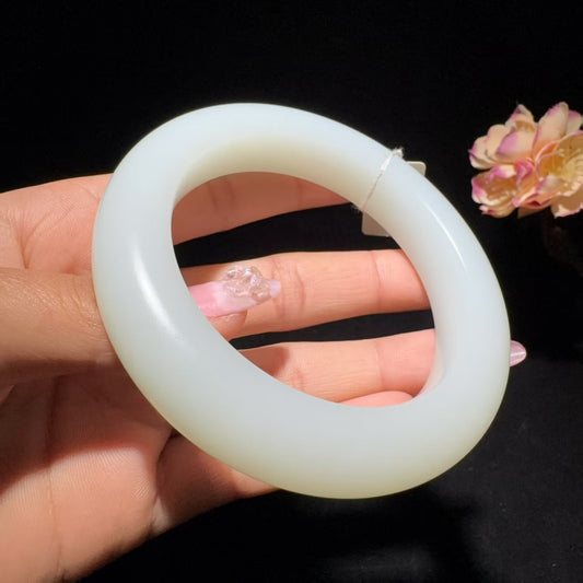 和田玉白玉手镯