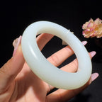 和田玉白玉手镯