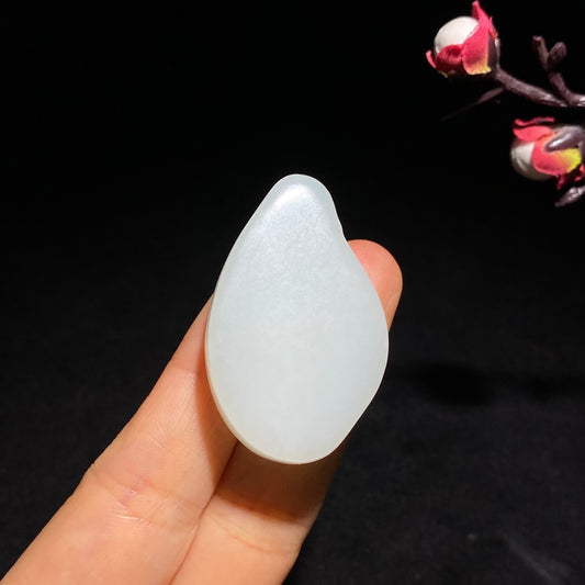 和田山料羊脂白玉佛公挂件