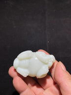 和田白玉貔貅挂件