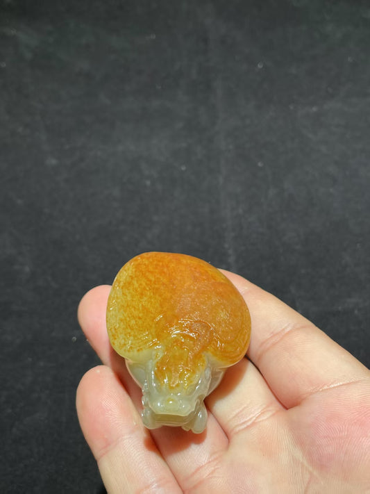 和田玉籽料龙龟挂件