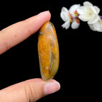 和田玉-聚黄皮青花底籽料挂件