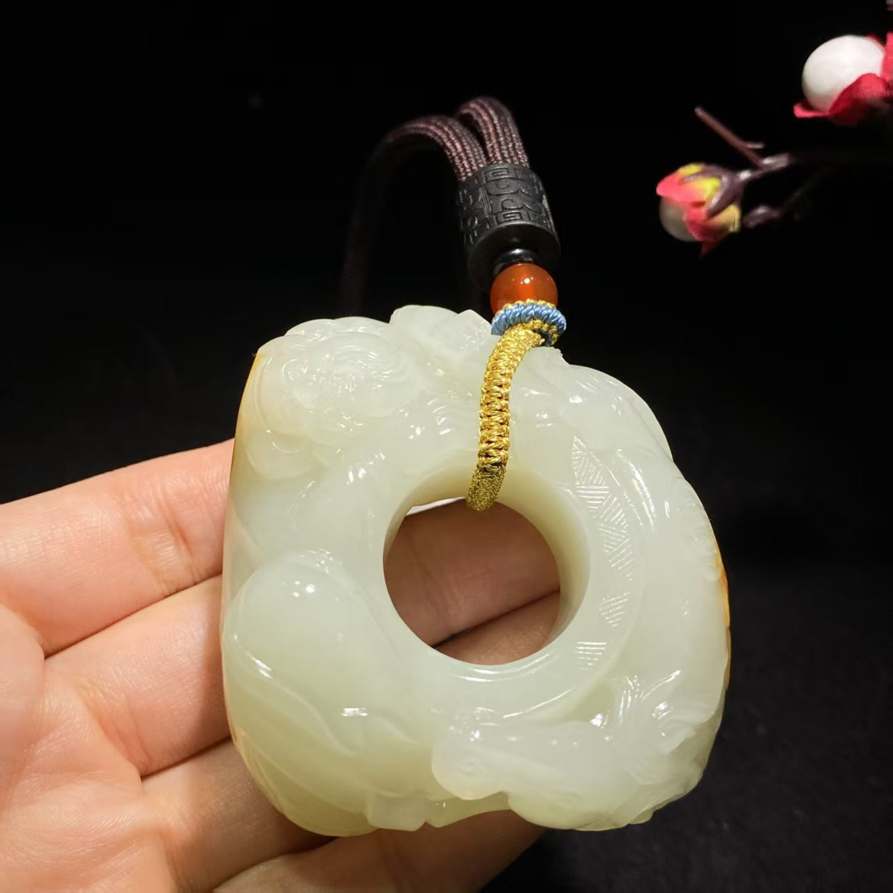和田籽料白玉扳指