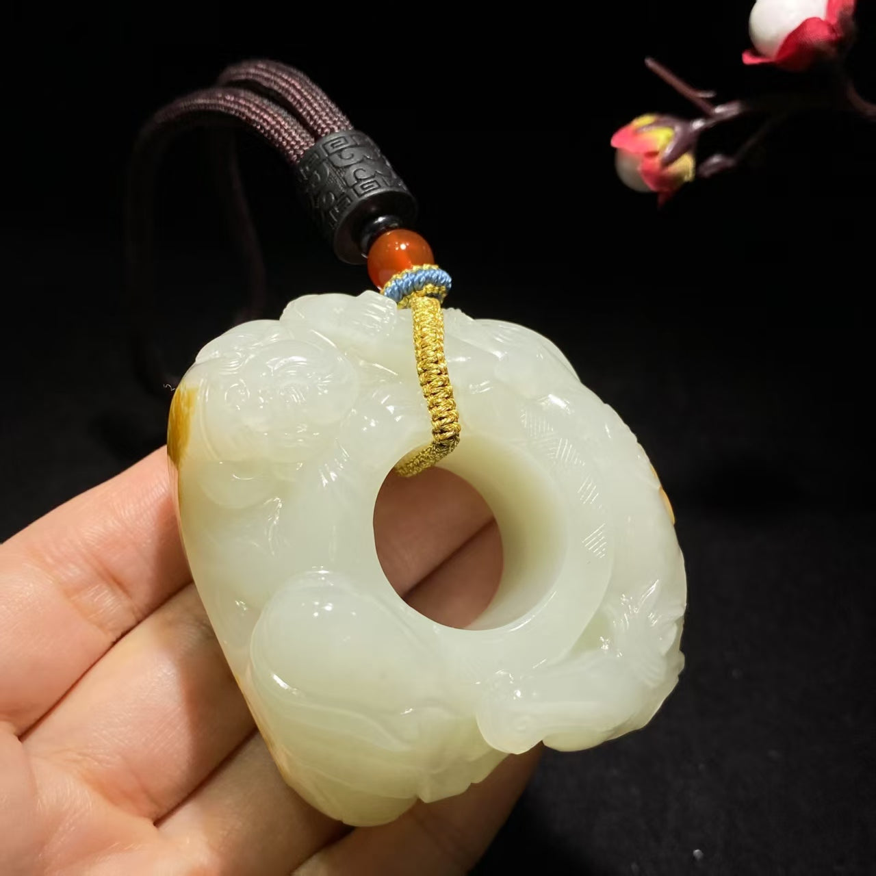 和田籽料白玉扳指