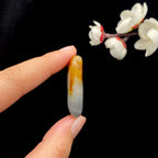 和田玉-聚黄皮青花籽料原石（9克）