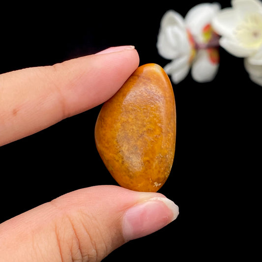和田玉-黄沁皮漏白肉籽料原石（11.2克）