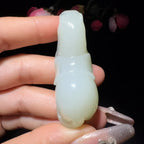 和田玉白玉挂件马到成功（46.9g）