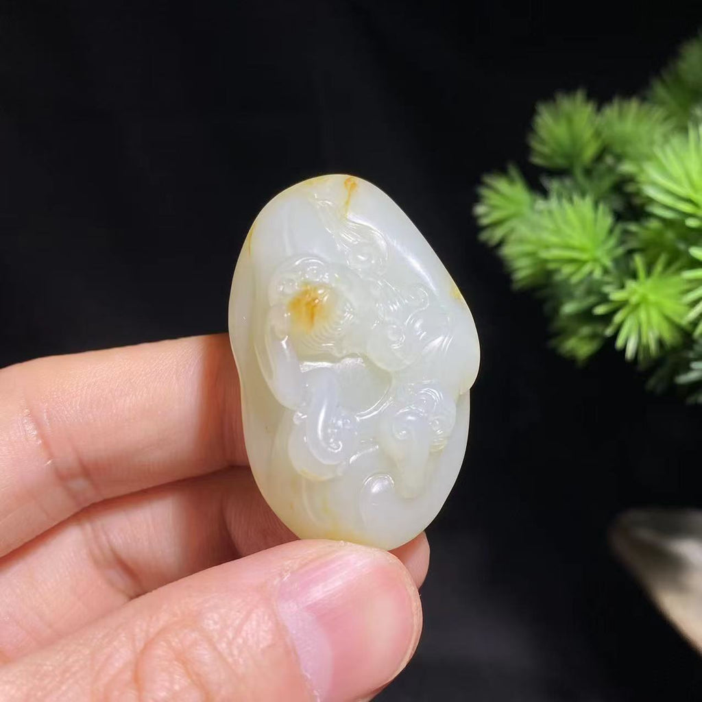 和田玉籽料猴子挂件（30.1g）