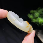 和田玉籽料普贤菩萨挂件