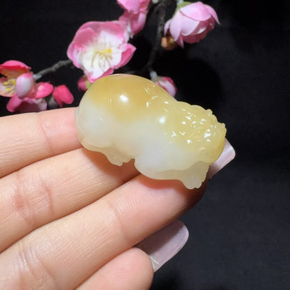 和田玉糖白玉貔貅挂件（29.2g）