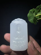 和田白玉观音牌挂件（73.3g）