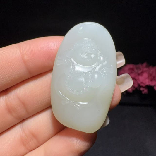 和田玉籽料挂件佛挂件（21.3g）