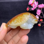 和田玉籽料挂件龙龟手把件（43.4g）