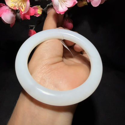 和田玉白玉手镯（51.8g）