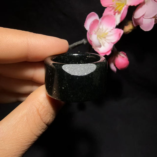 和田玉黑青扳指（15.8g）