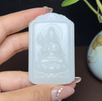 和田羊脂玉观音挂件（54.0g）