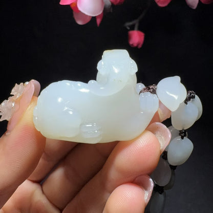 和田玉籽料挂件貔貅