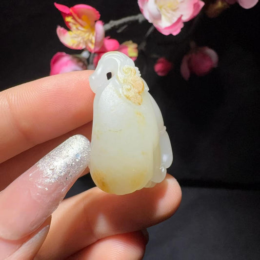 【超值推荐】和田玉籽料挂件福寿天下（14.1g）