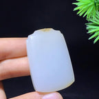 和田玉糖白无事牌（32.2g）