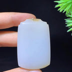 和田玉糖白无事牌（32.2g）