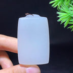 和田玉白玉无事牌（33.5g）