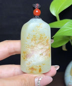 新疆和田玉籽料平安无事牌（58.8g）