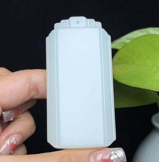 精品和田羊脂玉平安无事牌（78.5g）