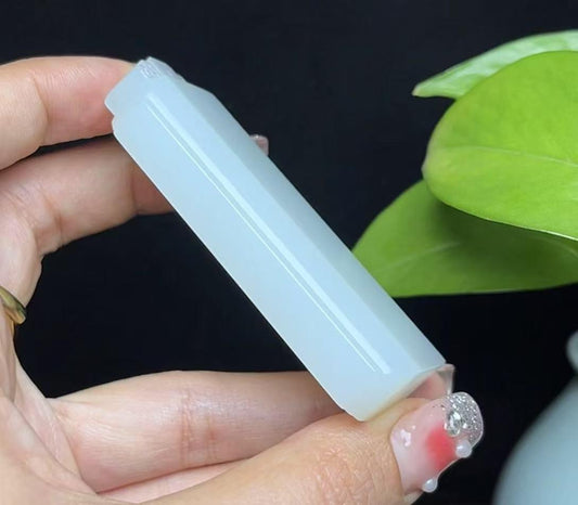 精品和田羊脂玉平安无事牌（78.5g）