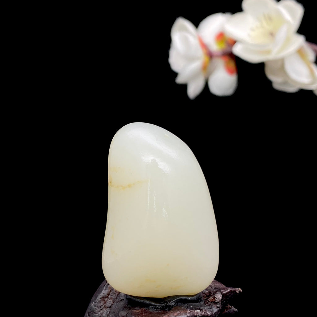 和田玉-洒金皮白肉籽料挂件（23.3克）