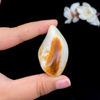 【超值推荐】和田玉-聚黄皮鸡骨白籽料原石（63.3克）