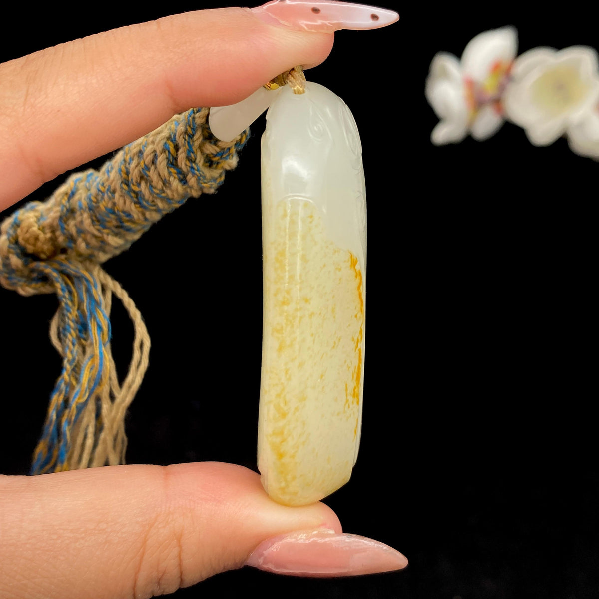和田玉洒金皮籽料【平安无事牌】（57.5g）