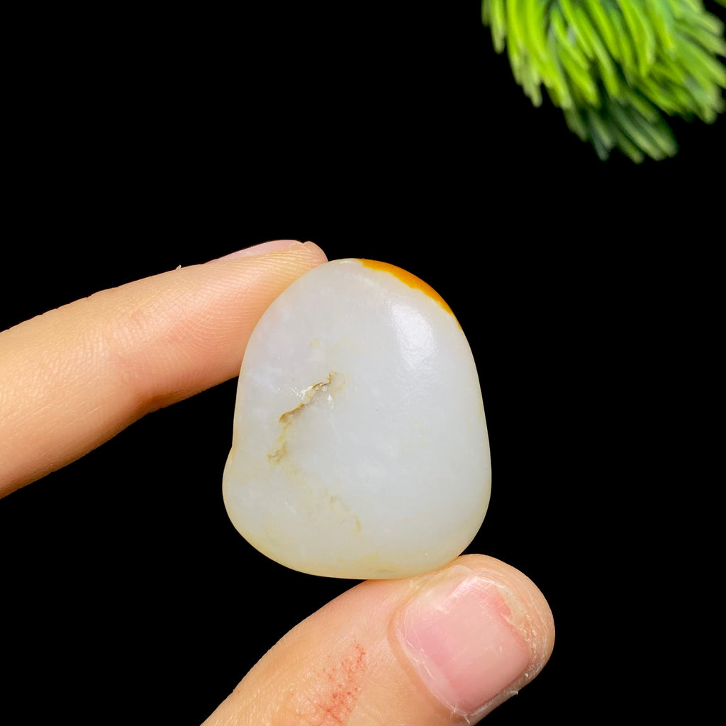 和田玉聚黄皮白肉籽料（12g）