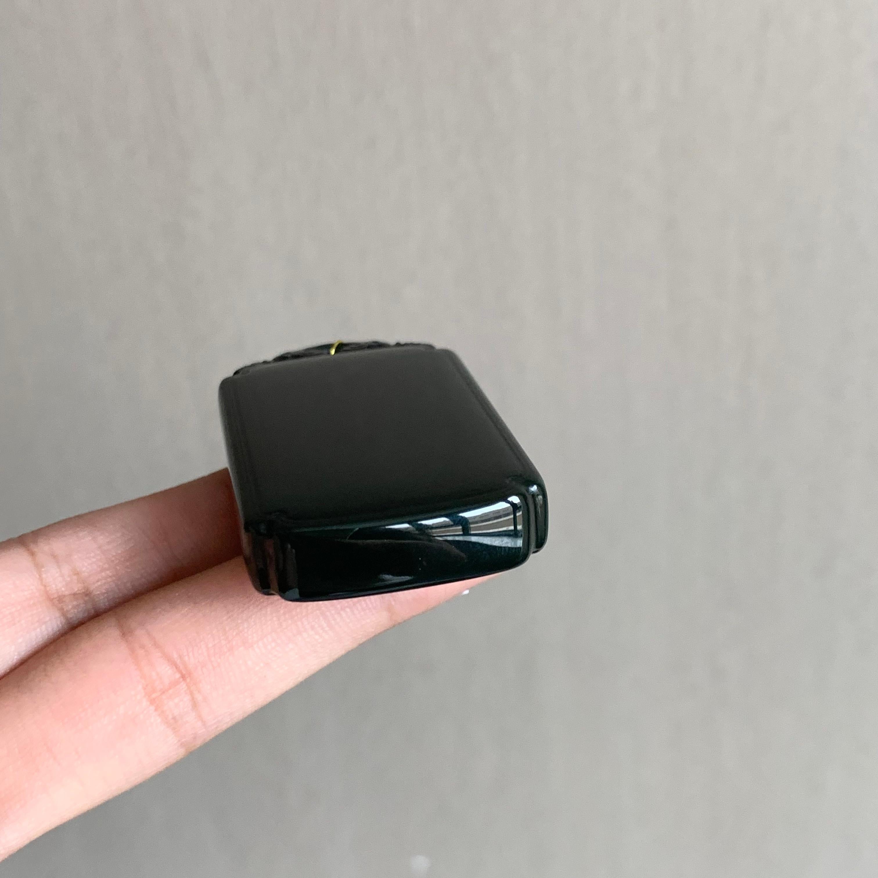和田山料黑青平安无事牌（45.0g）