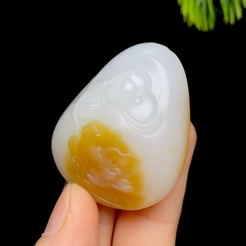 和田玉糖白佛公（31.3g）