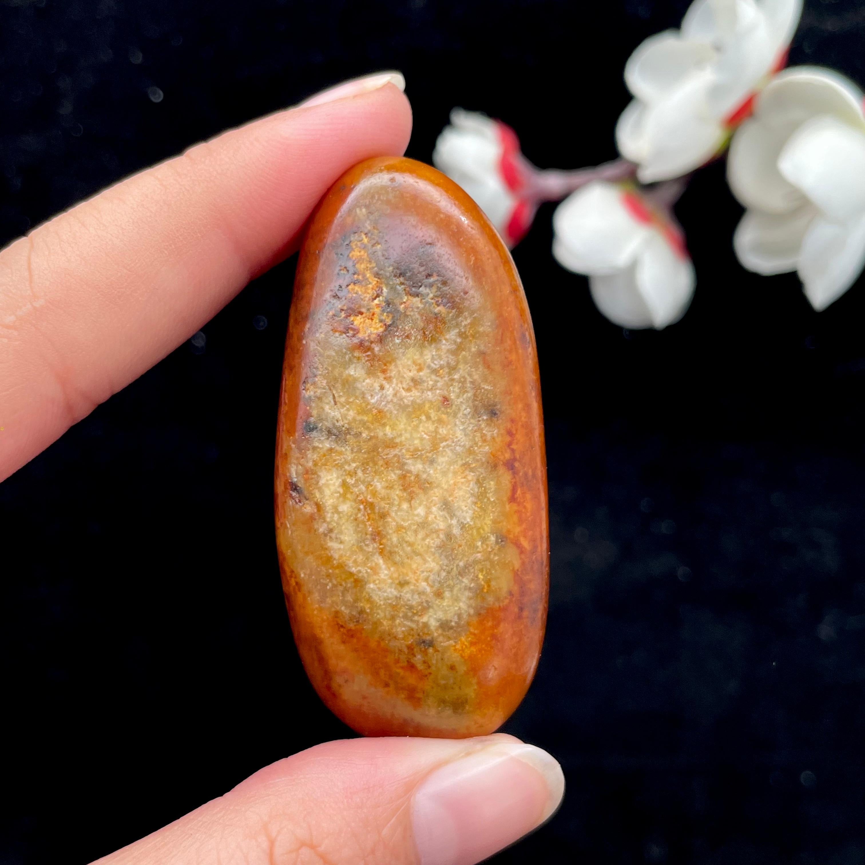 和田玉黄沁皮籽料（47.3g）