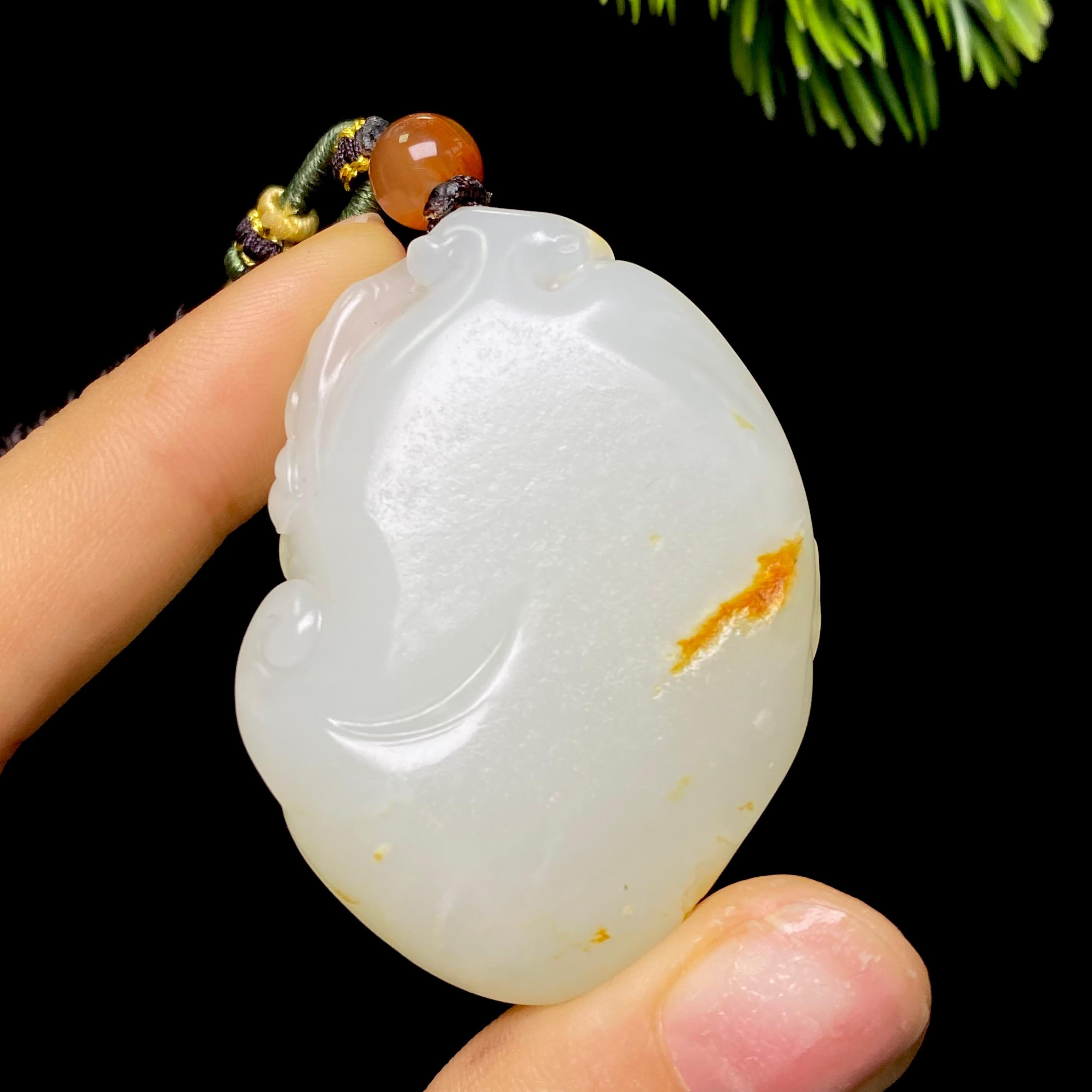 和田玉籽料花开报喜（42.5g）