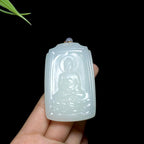 和田山料冰底白玉正装观音（58.2g）