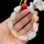 和田玉洒金皮籽料【精品手串】（51g）