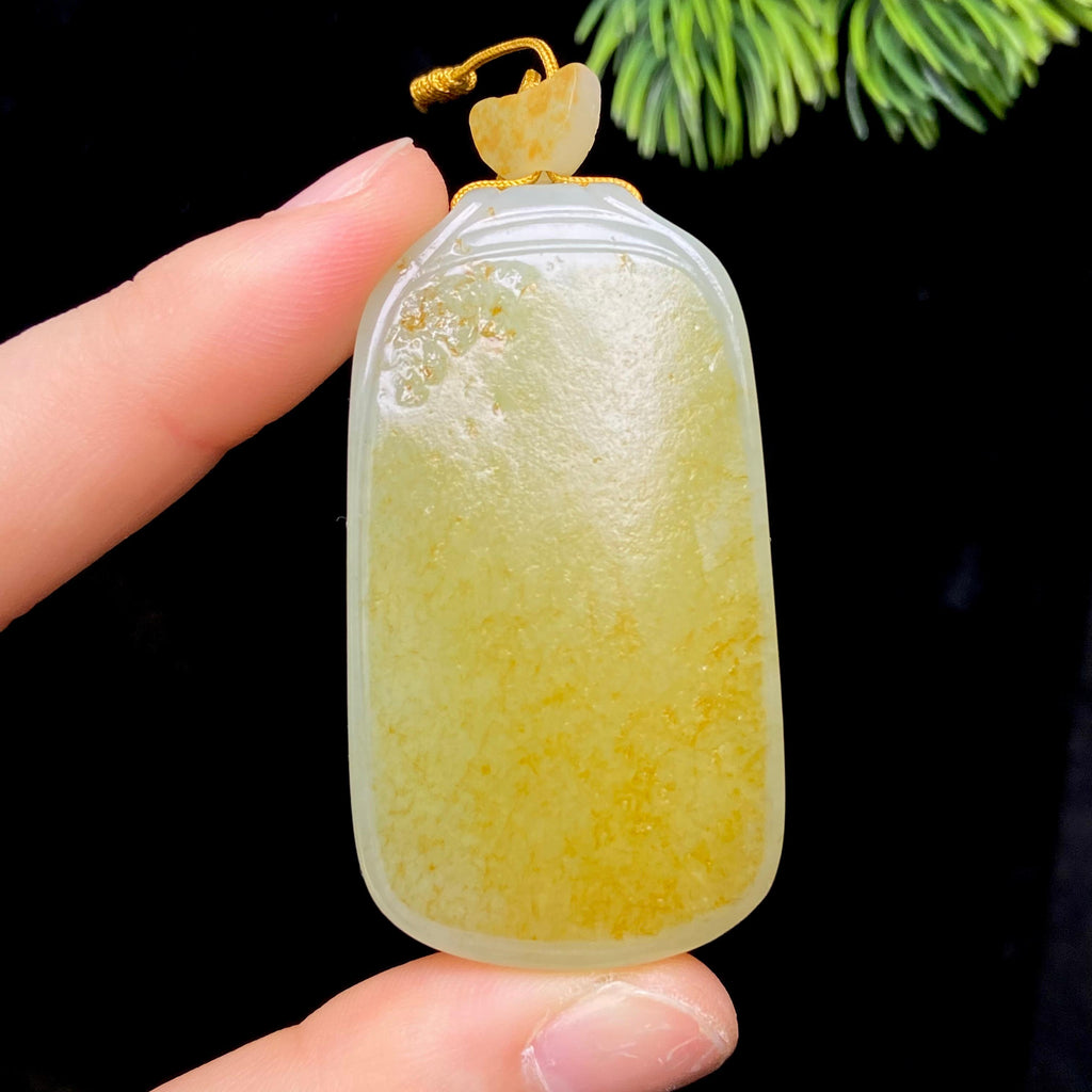 和田玉籽料无事牌（41.6g）