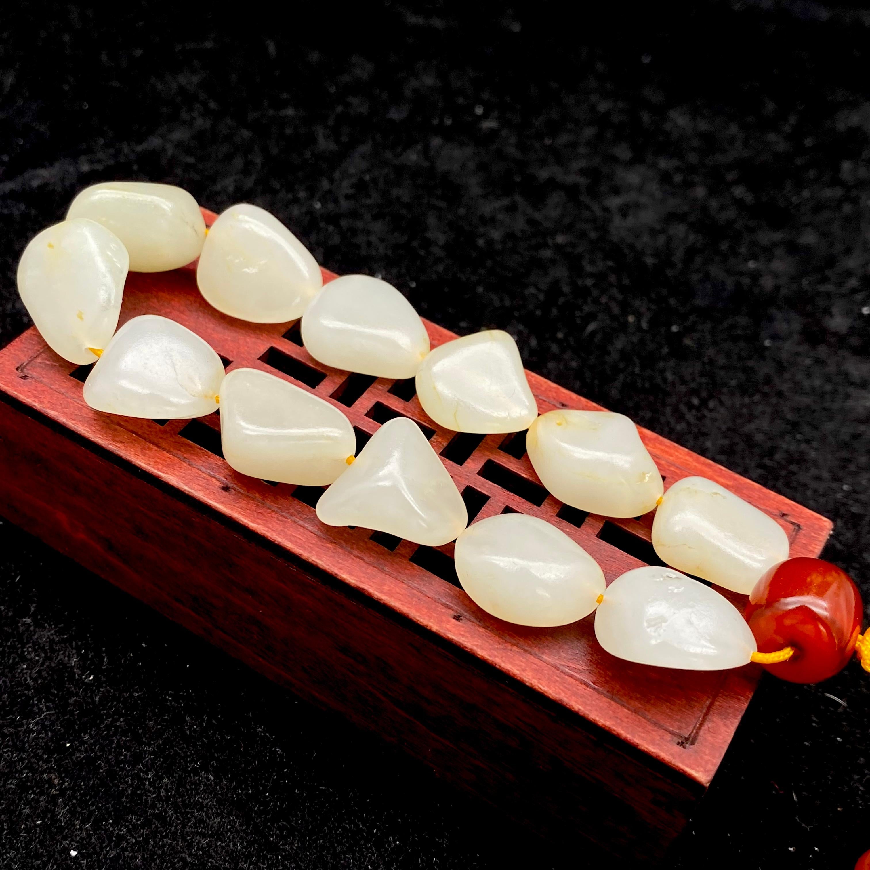 和田玉白玉【精品手串】（42.1g）